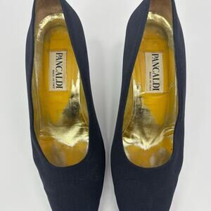 DiSandro black fabric pumps, Made in Italy, size EU 39 Vintage